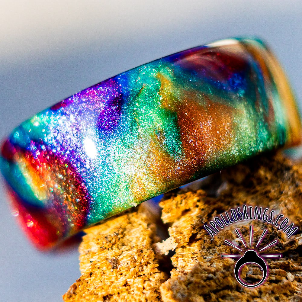 Rainbow 2024 resin ring